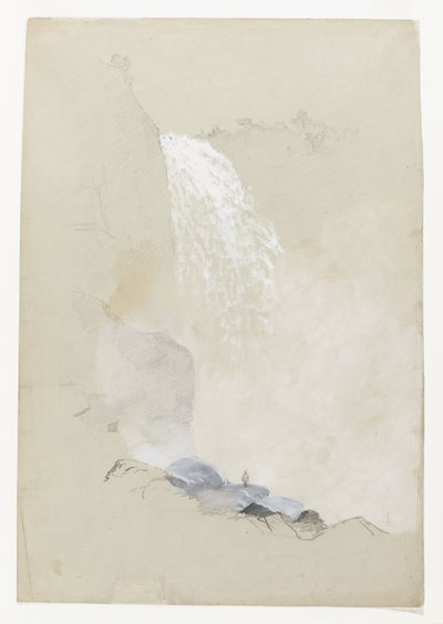 Undersøgelse af Tequendama Falls nær Bogotá, Colombia af Frederic Edwin Church