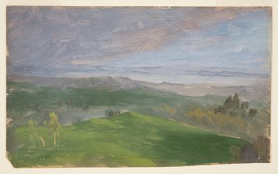 Summer View, Hudson Valley, New York af Frederic Edwin Church