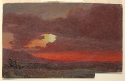 Sunset, Hudson, New York af Frederic Edwin Church