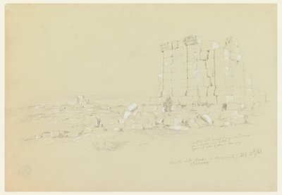 Tempel med Semua [nutidens as-Samu] i det fjerne af Frederic Edwin Church