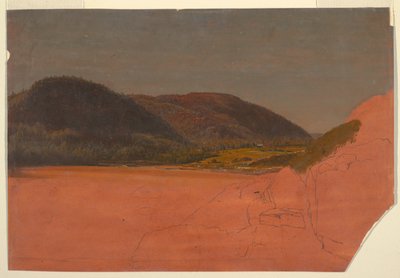 Bikuben og sandstranden fra Great Head, Mt. Desert af Frederic Edwin Church