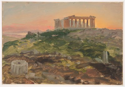Parthenon fra sydøst af Frederic Edwin Church