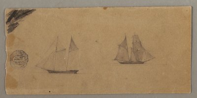 To sejlskibe af Frederic Edwin Church
