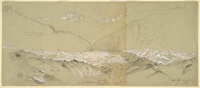 Øvre Aletsch-gletsjer med Great Fusshorn af Frederic Edwin Church