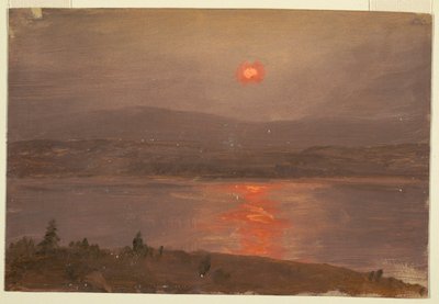 Udsigt over Hudson ved solnedgang af Frederic Edwin Church