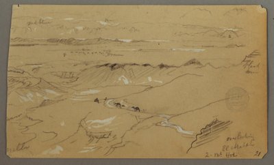 Udsigt over Wady el-Arabah af Frederic Edwin Church