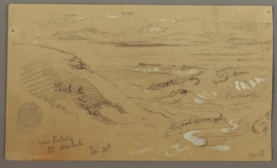 Udsigt over Wady el-Arabah af Frederic Edwin Church