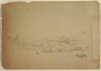 Udsigt fra Grand Manan Island, Canada, til havet af Frederic Edwin Church