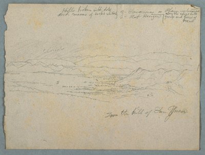 Udsigt fra San Juan-bakken, sandsynligvis Colombia af Frederic Edwin Church