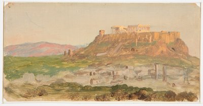 Udsigt over Akropolis, solopgang af Frederic Edwin Church