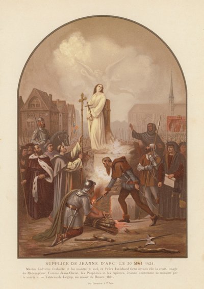Martyrdom af Joan of Arc af Frederic Legrip
