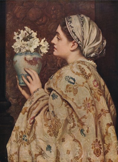 A Noble Lady of Venedig, 1866, c1915 af Frederic Leighton