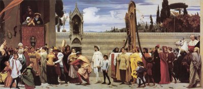 Cimabues berømte madonna bæres i procession gennem Firenzes gader