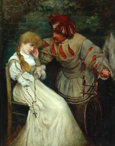 Faust og Marguerite, 1855-93 af Frederic Leighton