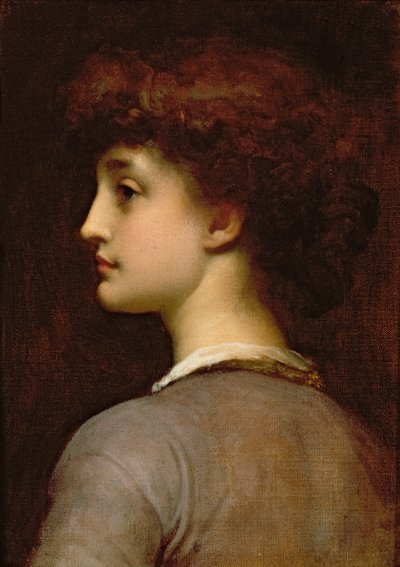 Portræt af en ung pige af Frederic Leighton