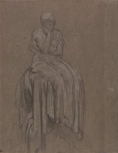 Studie for ensomhed af Frederic Leighton