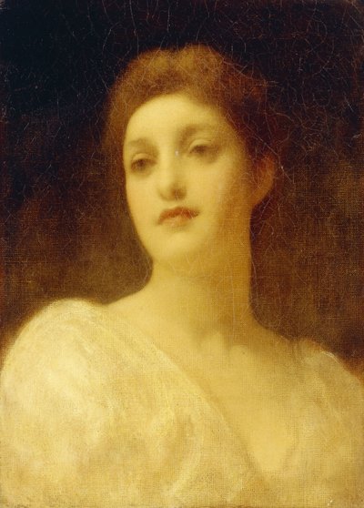 Hovedet af en pige, af Frederic Leighton