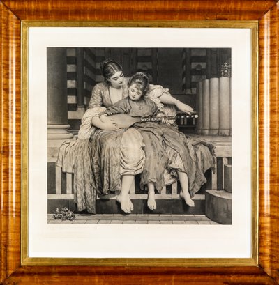 Musiktimen (fotogravure) af Frederic Leighton