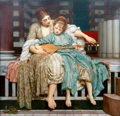 musik-lektion af Frederic Lord Leighton