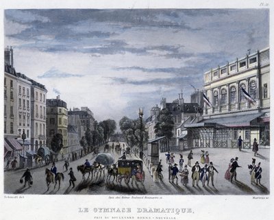 Det Dramatiske Gymnasium - i “”Paris i 1832” af Martens af Frederic Martens