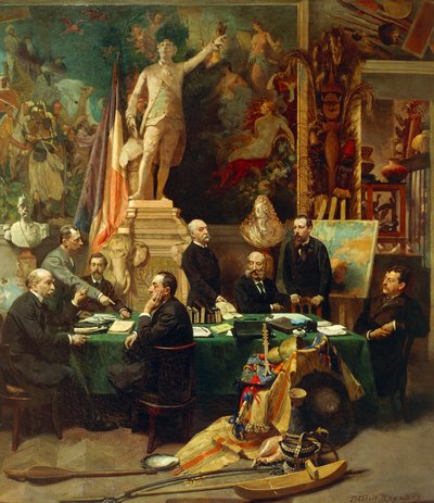 Jules Ferry modtog delegerede fra kolonierne i november 1892, maleri af Frederic Regamey (1849-1925). Frankrig af Frederic Regamey