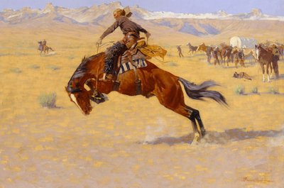 A Cold Morning on the Range, ca. 1904 af Frederic Remington