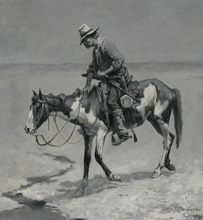 En texansk pony af Frederic Remington