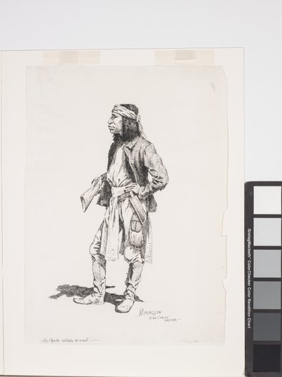 En apachesoldat eller spejder af Frederic Remington