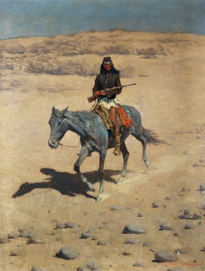 Apache spejder af Frederic Remington