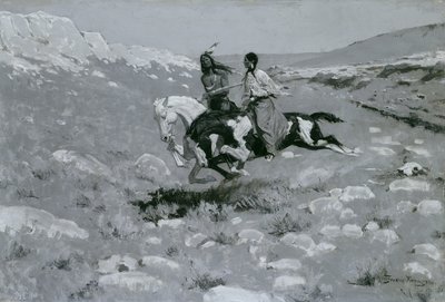 Ceremoni for den hurtigste hest, ca. 1900 af Frederic Remington