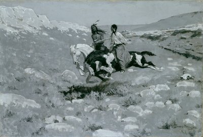 Ceremoni for den hurtigste hest, ca. 1900. af Frederic Remington