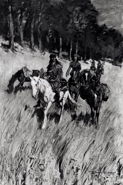 Early Pioneers on the Blue Ridge, indgraveret af F. H. Wellington, fra 
