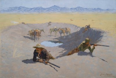 Kampen om vandhullet af Frederic Remington