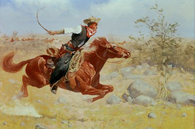 Galoperende rytter, c.1890 af Frederic Remington
