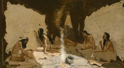 Historikere af stammen, 1890-99 af Frederic Remington