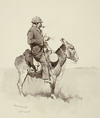 Jack "s Man William, A Modern Sancho Panza, dani af Frederic Remington