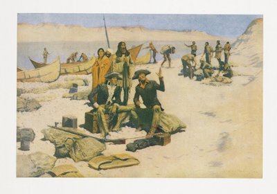 Lewis og Clark, fra Colliers Magazine, pub. 1906 af Frederic Remington