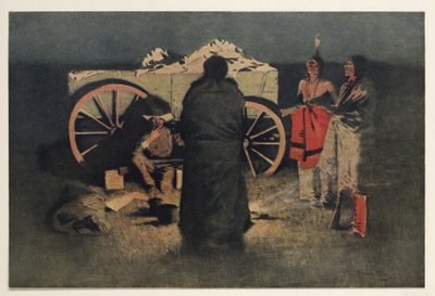 Natlejr, pub. 1905 af Frederic Remington