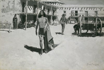 Intet andet end muntre blikke fulgte flagermusen af Frederic Remington