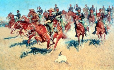 På den sydlige sletter, 1907 af Frederic Remington