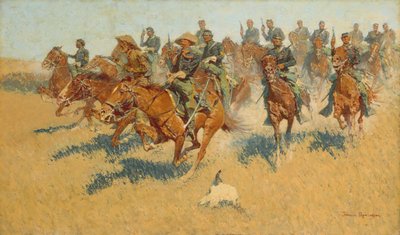 På den sydlige sletter, 1907. af Frederic Remington