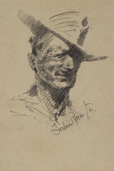 Selvportræt af Frederic Remington