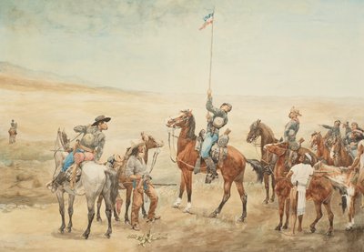 Signalering af hovedkommandoen af Frederic Remington