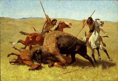 Bøffeljagten af Frederic Remington