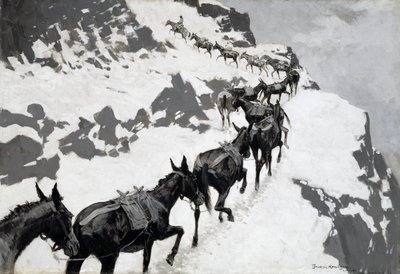 Mule-pakken af Frederic Remington
