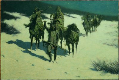 Sporet af den skodde hest af Frederic Remington