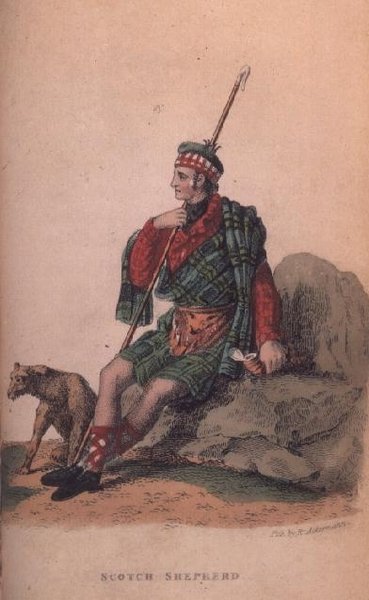 Scotch Shepherd fra Ackermanns World i miniature af Frederic Shoberl