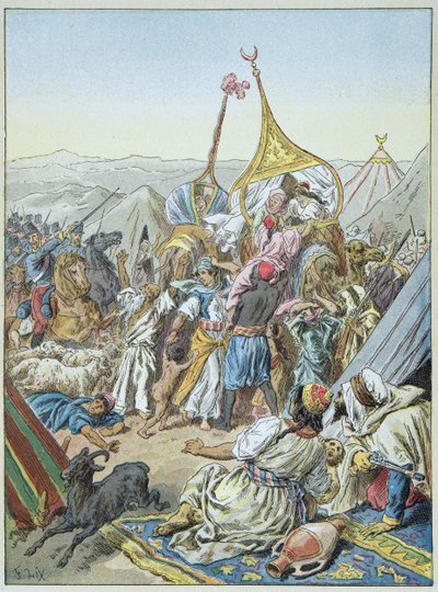 Abd-El-Kaders smala blev taget i maj af Frederic Theodore Lix