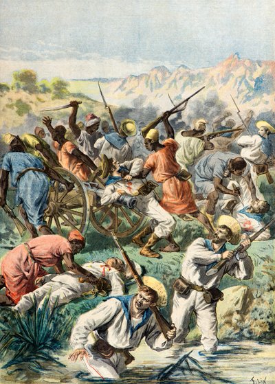 Massakre på engelske soldater af Frederic Theodore Lix