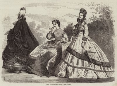 Paris Fashions i juli af Frederic Theodore Lix